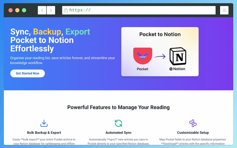 Pocket to Notion