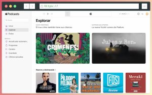 Versión web de Apple Podcasts