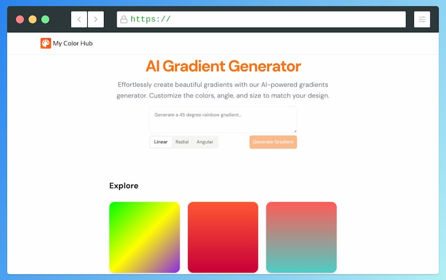 AI Gradient Generator