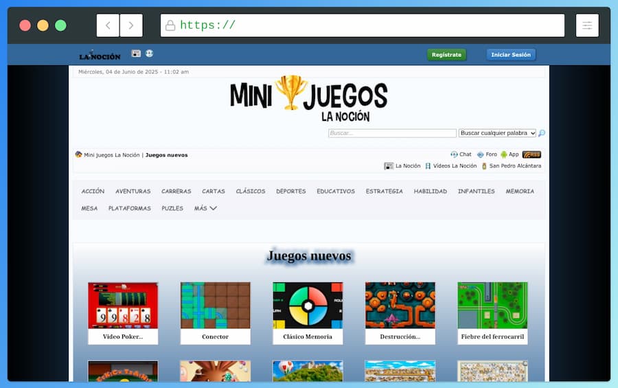 Mini juegos La Noción