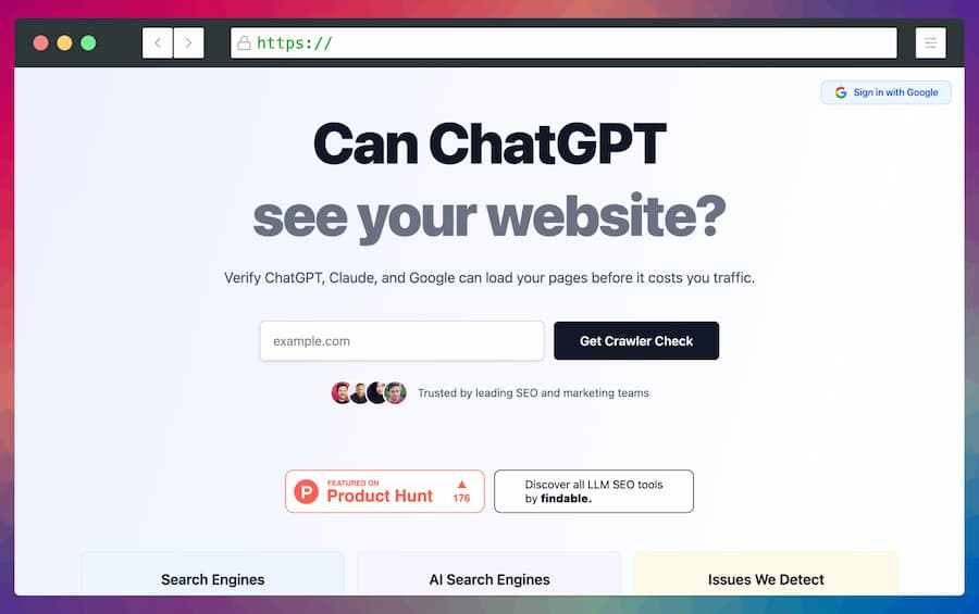 AI & Search Crawlability Checker