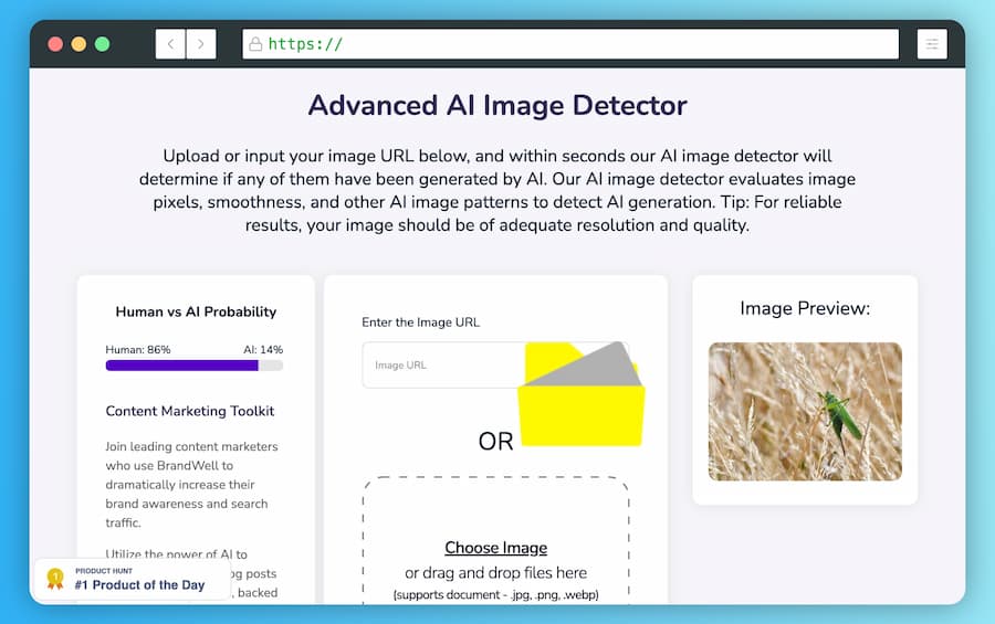 Advanced AI Image Detector