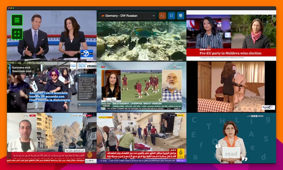 Live TV Wall