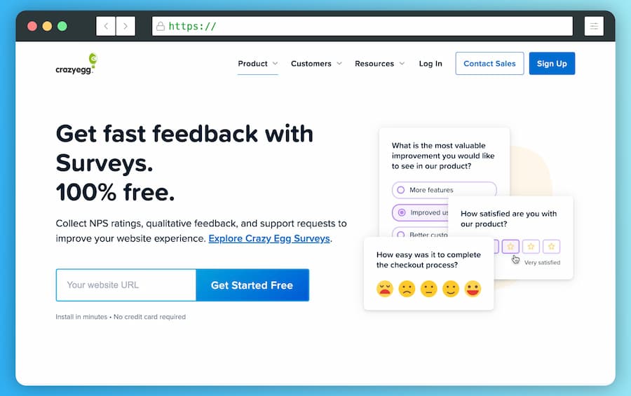 Surveys by Crazy Egg