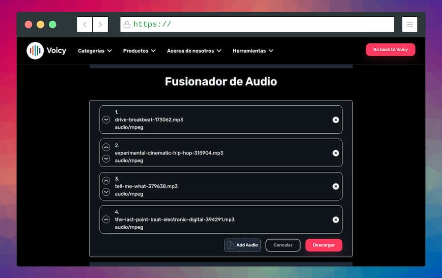 Voicy Audio Merger