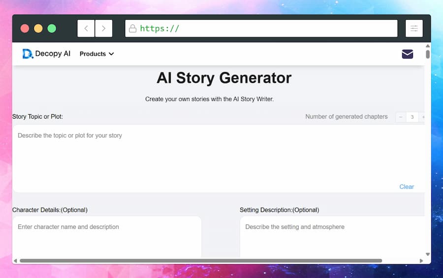 AI Story Generator por Decopy