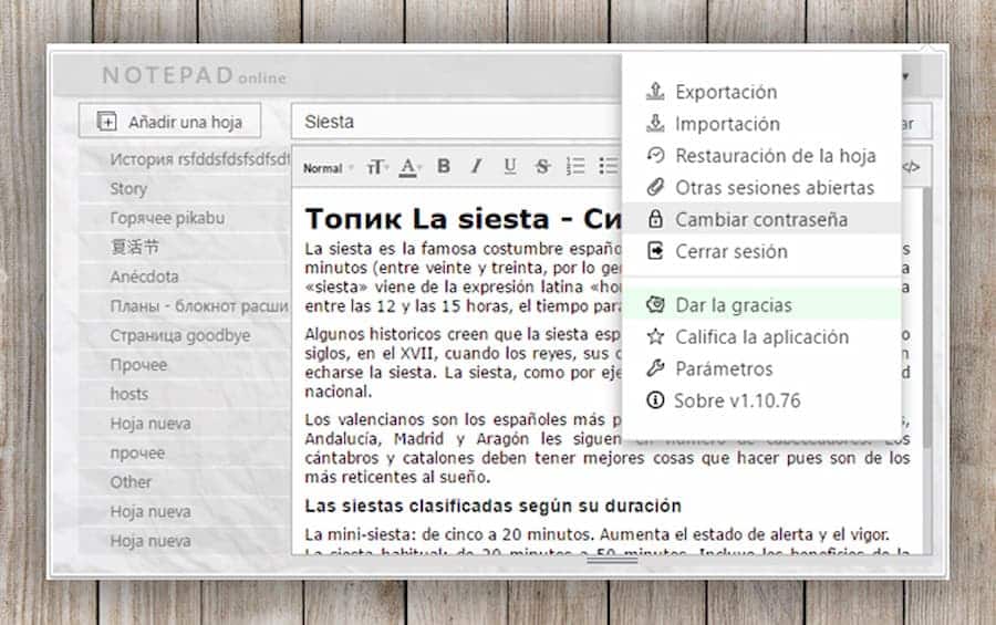 Bloc de notas para Chrome
