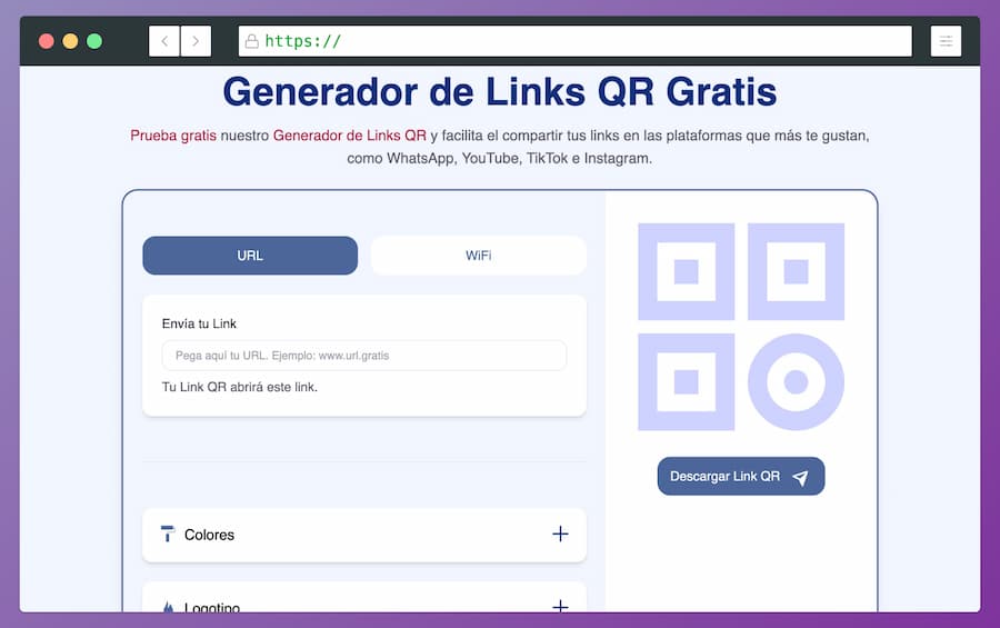 Generador de Links QR