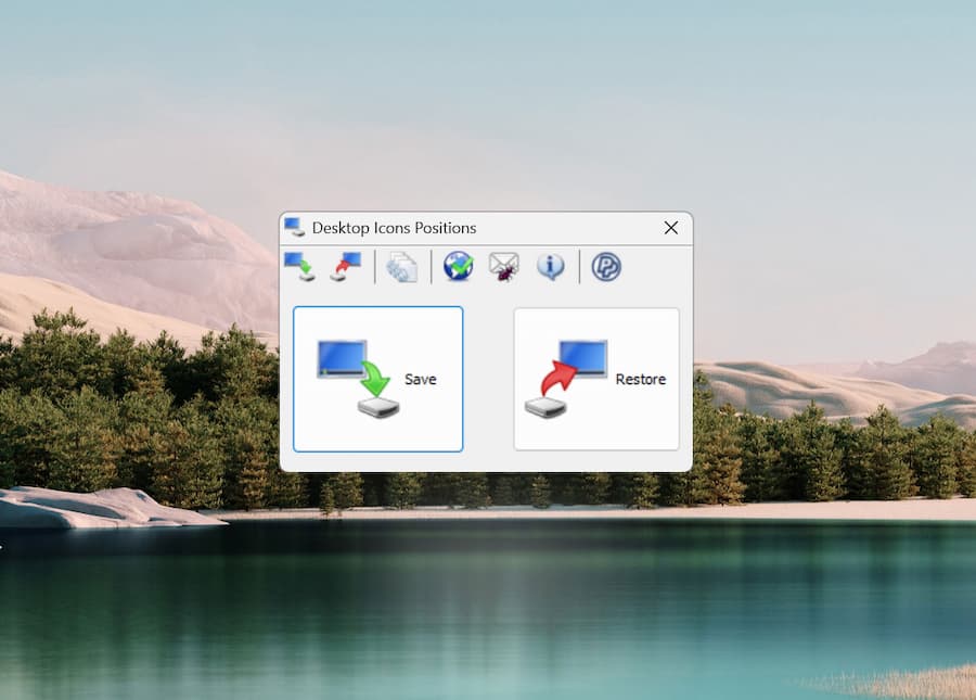 Desktop Icons Positions