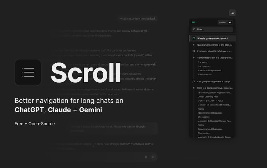 Extensión Scroll para Chrome