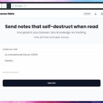 Burner Note: envía notas seguras que se autodestruyen