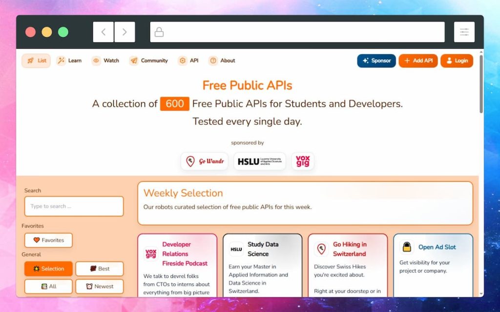 APIs públicas gratuitas para dar vida a tus próximas apps
